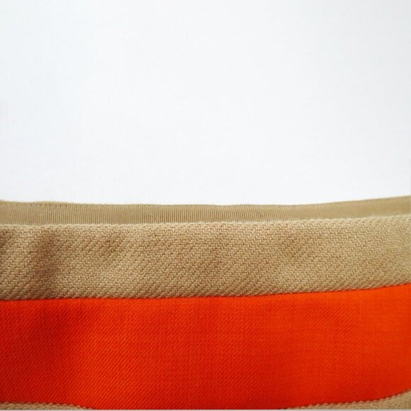 Marc Jacobs Camel and Orange Wool Micro Mini Skirt Appliqué Button Detail 4 - Picture 5 of 14